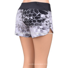 Short d&#39;exercice femme crossfit imprimé par sublimation pour vêtements de sport yoga gym